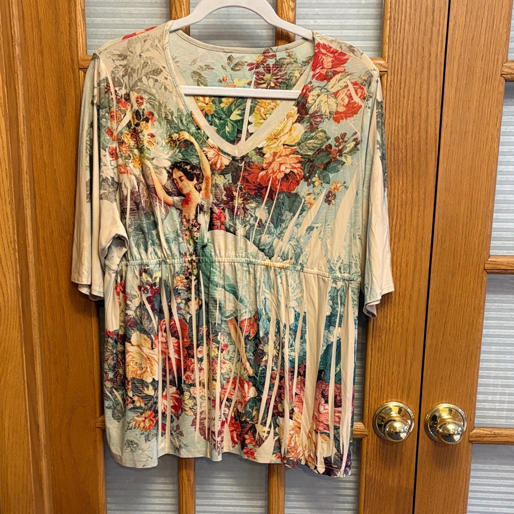 EUC Floral Print Women's Top